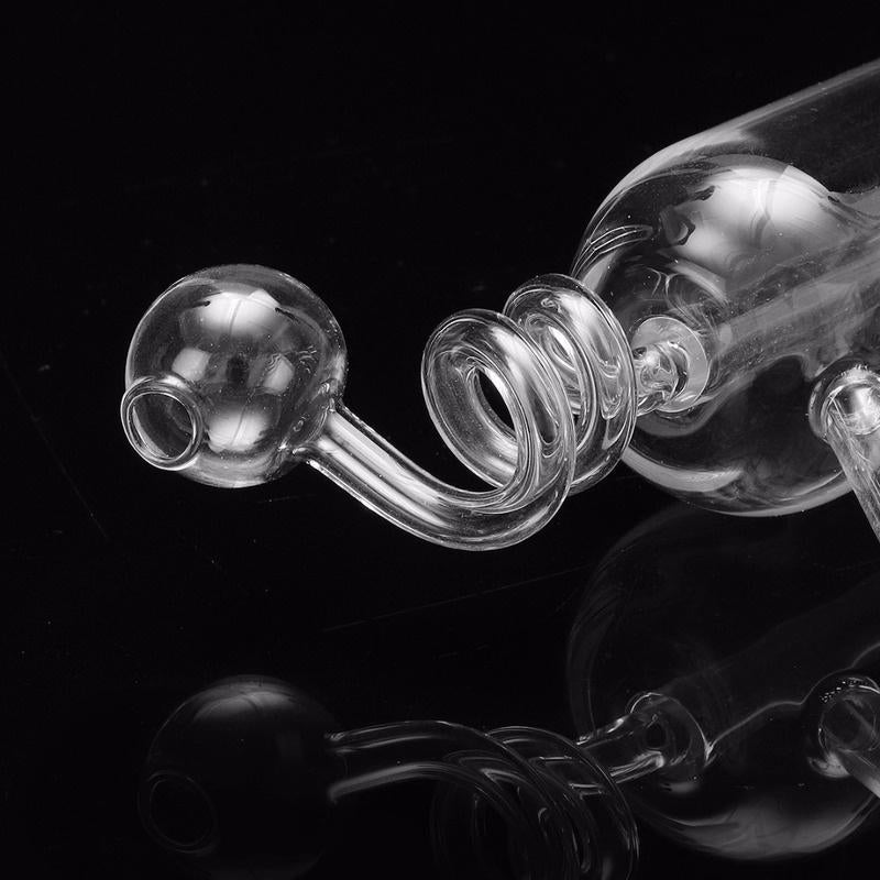 LED Glow Glass Hookah Spiral Smoking Pipe Smoke Shisha Diposable Glass Pipes Oil Burner Ash Catcher Bong Percolater Whole Set Bubbler Gifts Tobacco Bowl Accessories