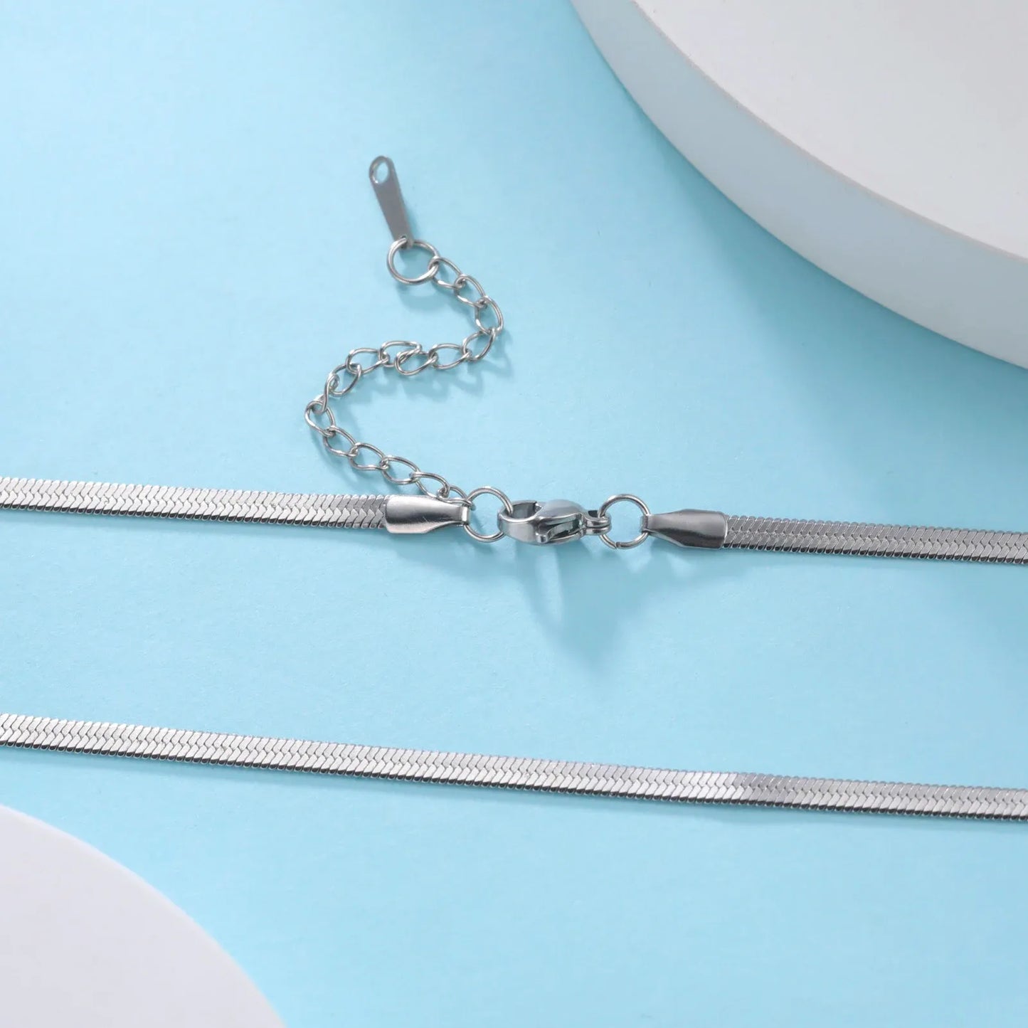 14K Yellow Gold Snake Chain Necklace for Women Men Golden Color Herringbone Choker Neck Chains 2024 Trend Jewelry Gift Hot