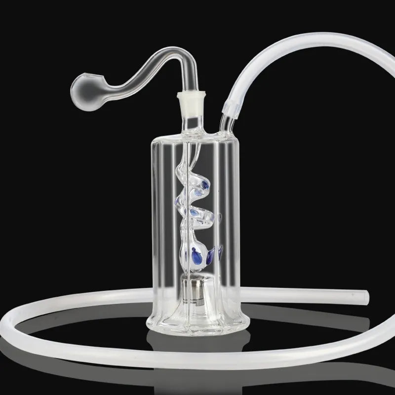 LED Glow Glass Hookah Smoking Pipe Smoke Shisha Diposable Glass Pipes Oil Burner Ash Catchers Bong Percolater Bubbler Gifts Tobacco Bowl Accessories Whole Sets